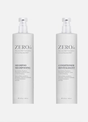Zero% by Gilchrist & Soames Shampoo & Conditioner 15oz Brand New