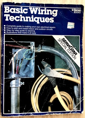 BOOK  BASIC WIRING TECHNIQUES   BY ORTHO BOOKS - EASY ELECTRICAL BEGINNERS.