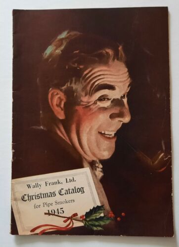 Wally Frank New York Catalog Magazine 1945 Christmas Pipe Smoker Tobacco RARE