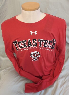 Texas Tech Red Raiders Under Armour Long Sleeve Shirt - Size Large-NWT