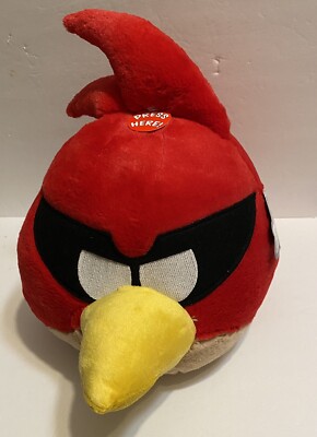Angry Birds Space Red Bird 12 Plush Rovio 2012 No Sound Total 15  Tall,NEW W/tag