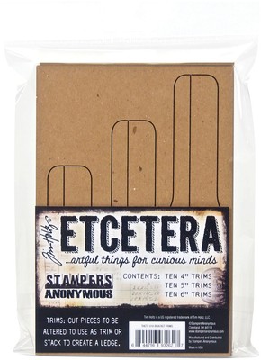 Tim Holtz Etcetera Bracket Trims-Kraft THETC010