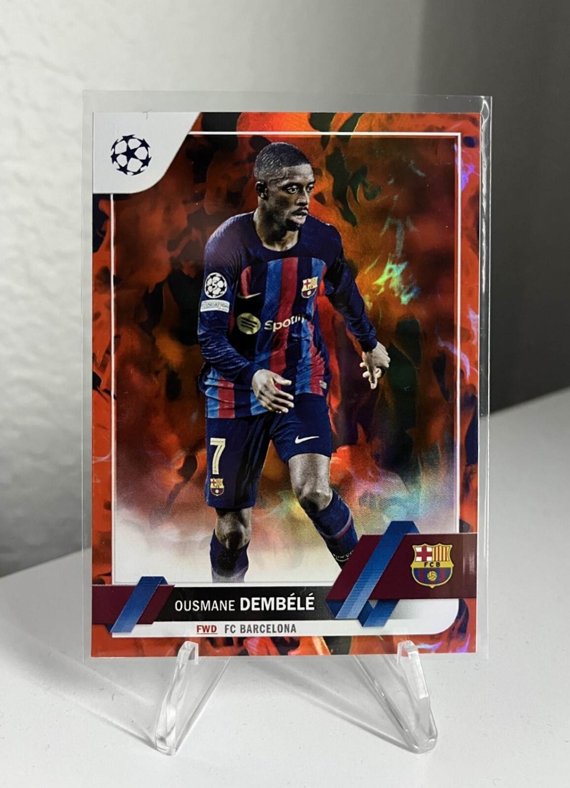 Ousmane Dembele 2022-23 Topps Club Competitions UEFA Red