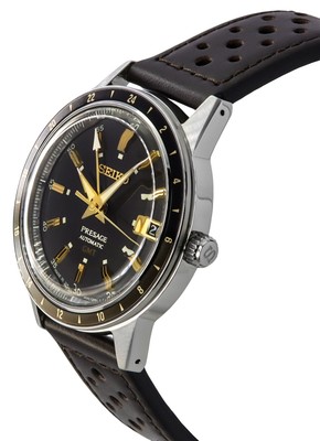 Pre-owned Seiko Presage Style60's 'fume' Gmt Road Trip Automatic Men's Watch Ssk013j1