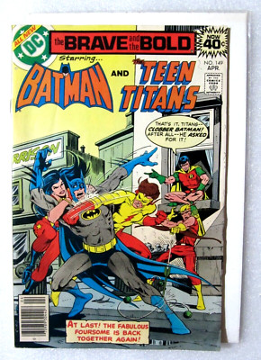 BRAVE & BOLD BATMAN #149 1979 BRONZE DC COMIC TEEN TITANS - JIM APARO - BOARDED