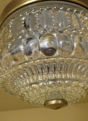 Vintage Lighting 1970s petite Hollywood Regency foyer by Thomas