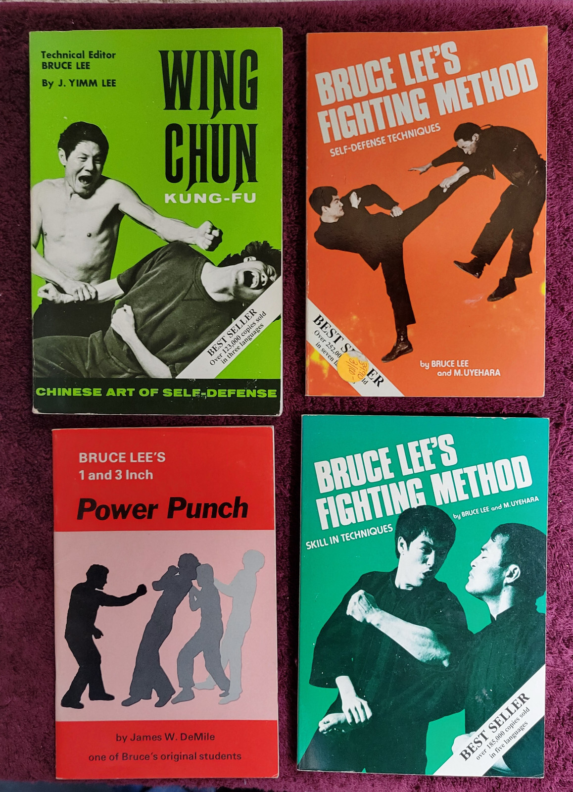 Bruce Lee’s Fighting Method 4冊セット＋KARATE M Uyehara / Bruce Lee's Fighting Method 4 vols -- Self