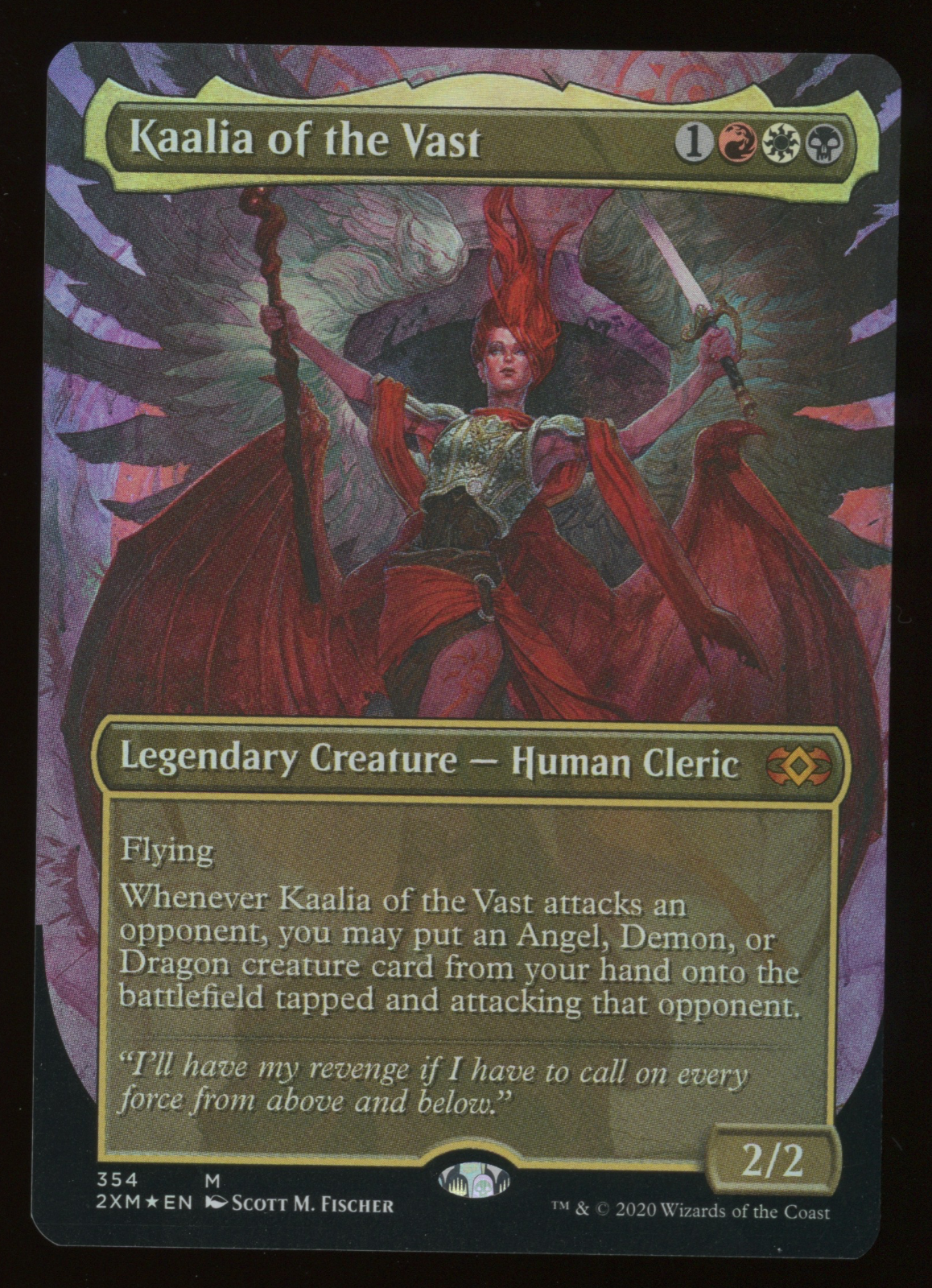 Kaalia of the Vast - Foil - Borderless - MTG Double Masters