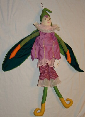 Fleurs & Butineurs Loiseau Bateau Createur Plush Elf Pixie Fairy New NWT Doll