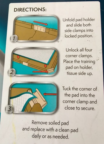 Simple Solution Training Pad Holder 21” X 21” Or Larger Pads