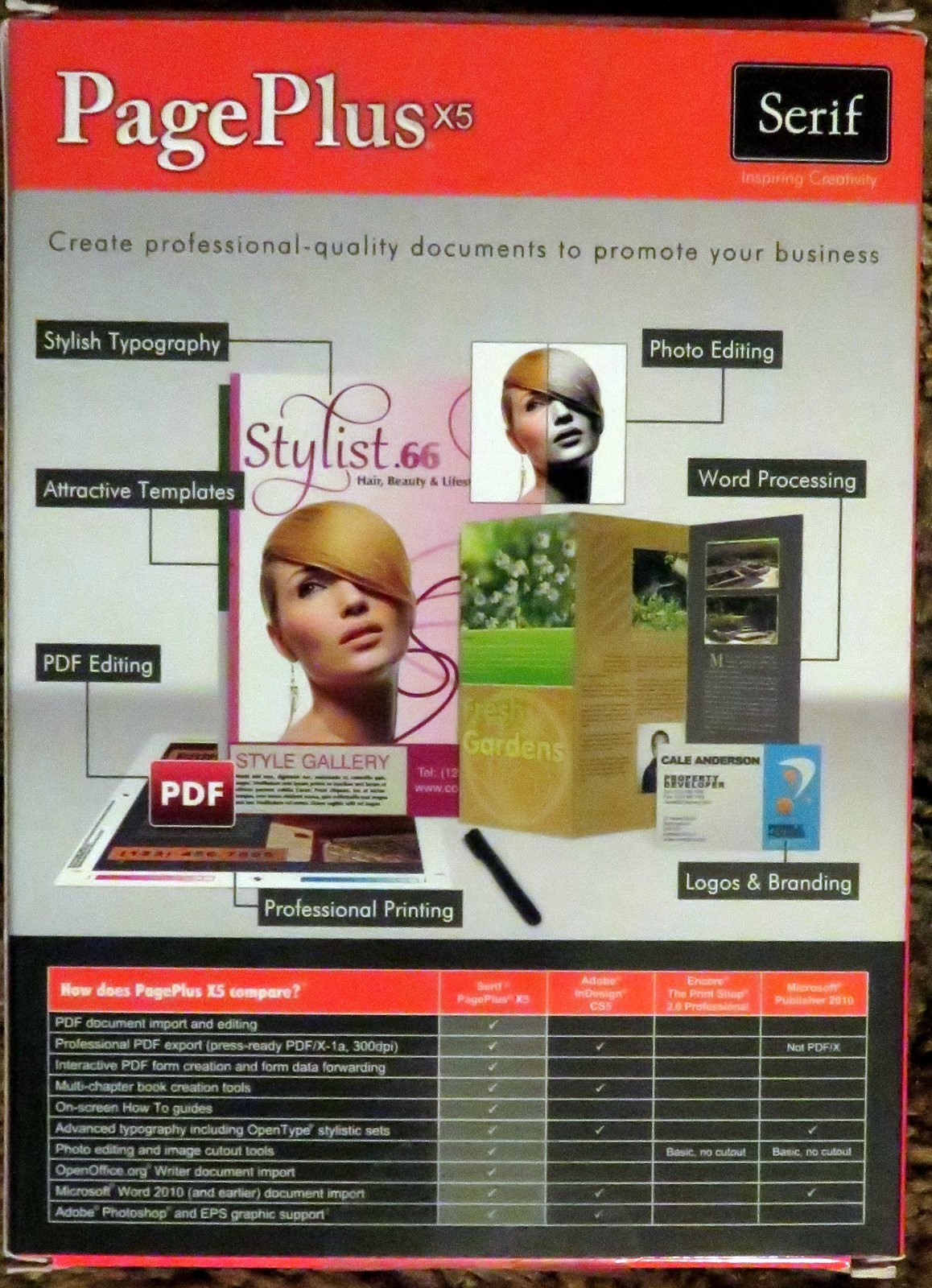 Serif Page Plus x5 Professional Desktop Publishing Made Easy - Bonus DVD