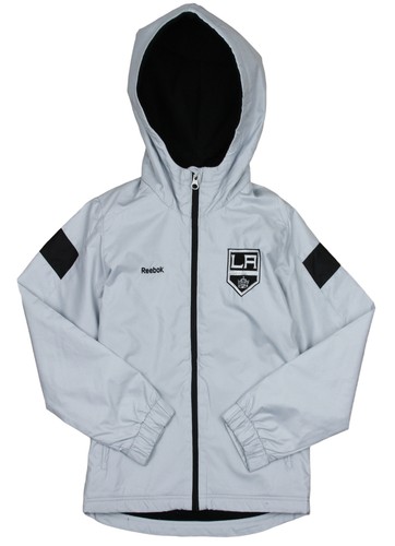 Куртка Reebok NHL Hockey Youth Los Angeles Kings Shockwave на молнии, серая