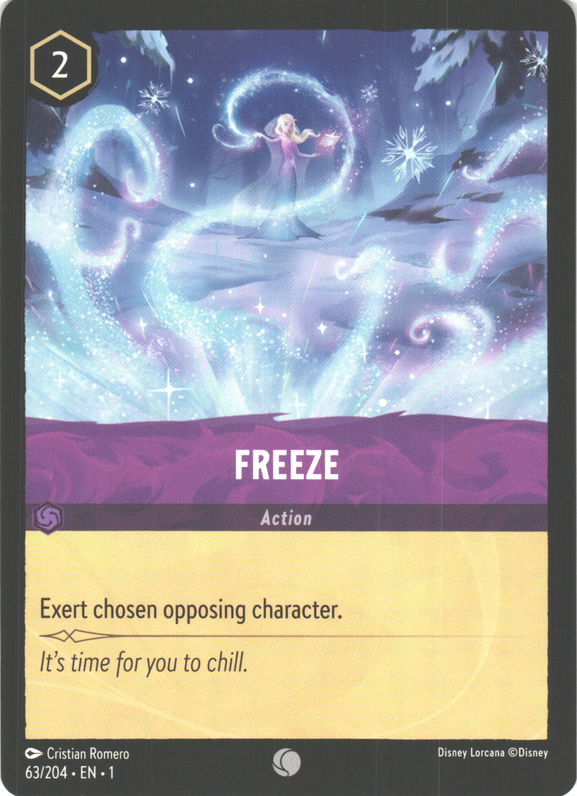 Disney - non Disney Lorcana The first Chapter Non-Holo Freeze 63/204 | eBay