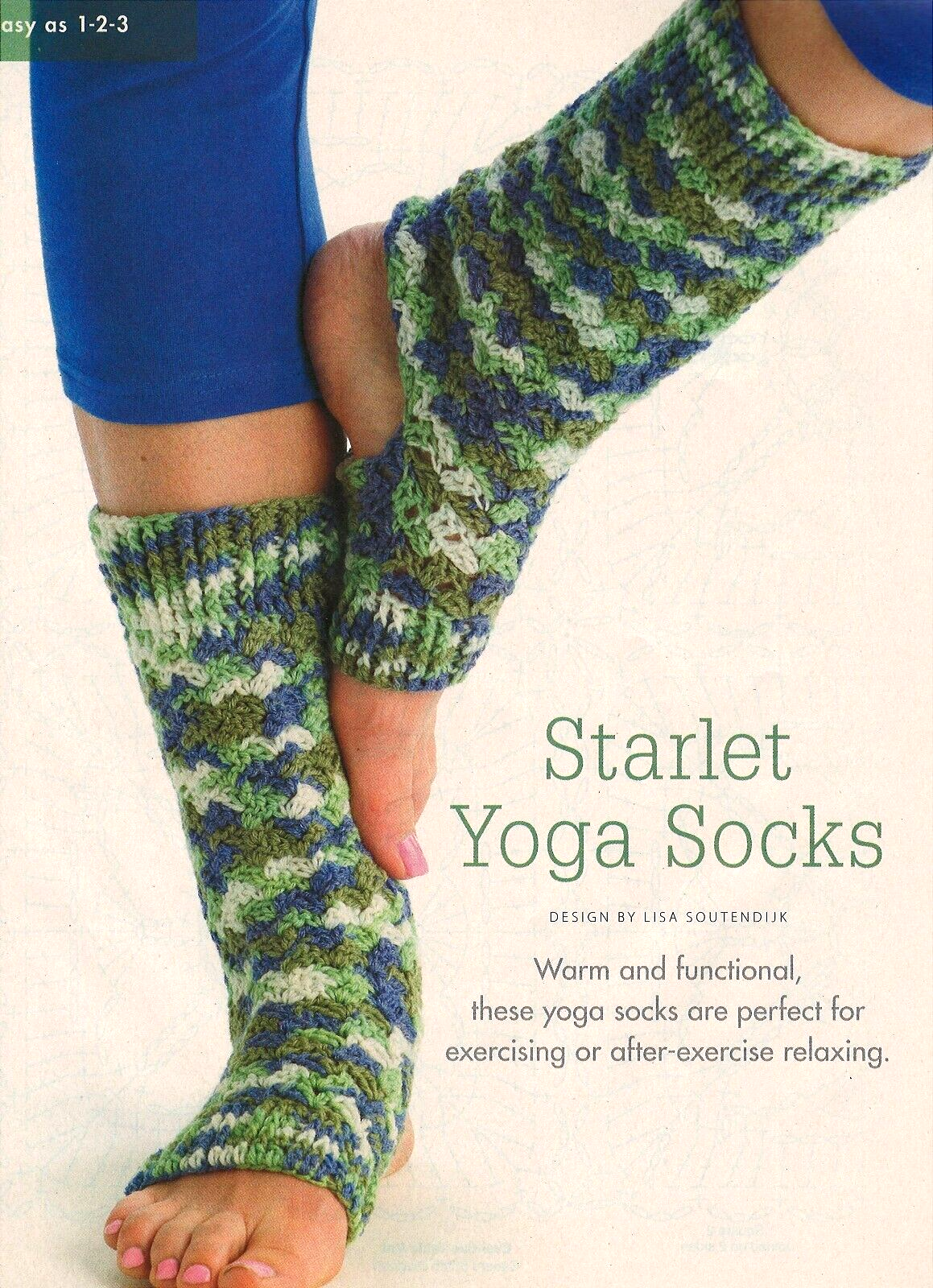 WARM Starlet Yoga Socks/Apparel/ Crochet Pattern INSTRUCTIONS ONLY