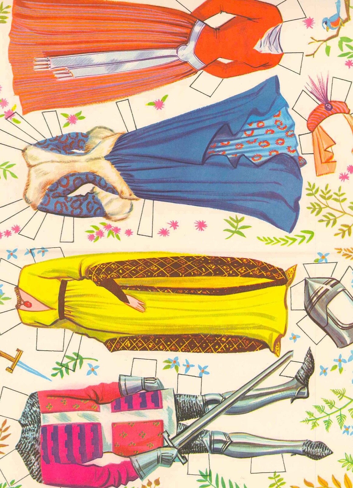 VINTG 1959 SLEEPING BEAUTY PAPER DOLL LASER REPRODUCTION~Org SZ UNCUT NO1 TOPSLR