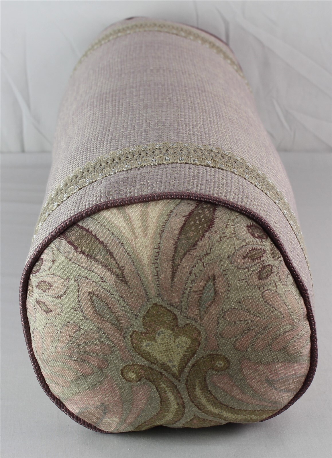 Eastern Accents Evie By Alexa Hampton Lace Border Bolster Pillow - AH-BOL-06