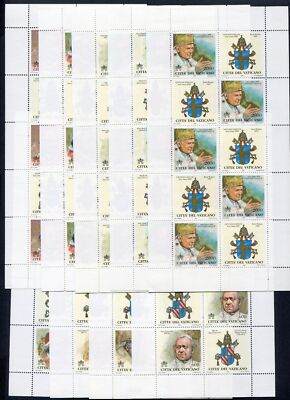 2000 Vaticano Foglietti GIOVANNI PAOLO II I Papi e gli Anni Santi MNH