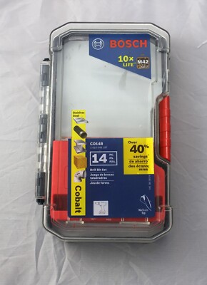 Bosch Empty 14pc. Cobalt Drill Bit Plastic Case Holder Organizer