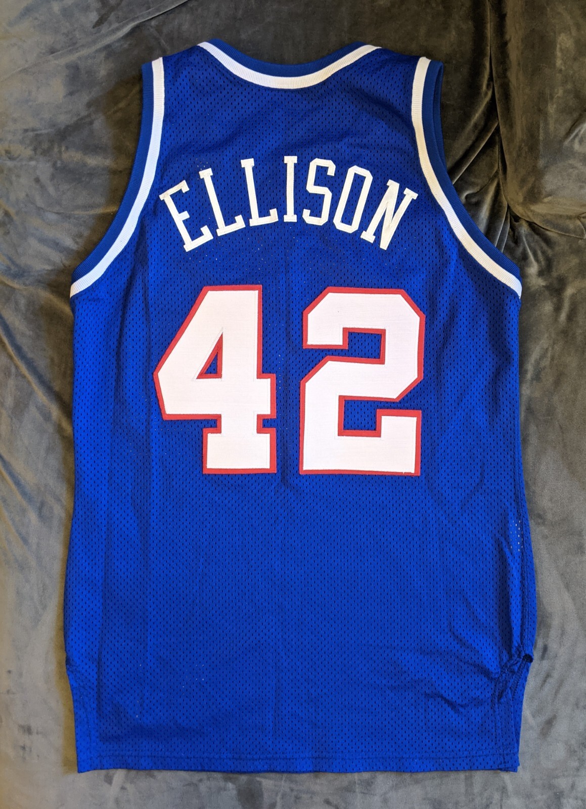 PERVIS ELLISON SACRAMENTO KINGS GAME USED WORN Sand Knit Jersey 44