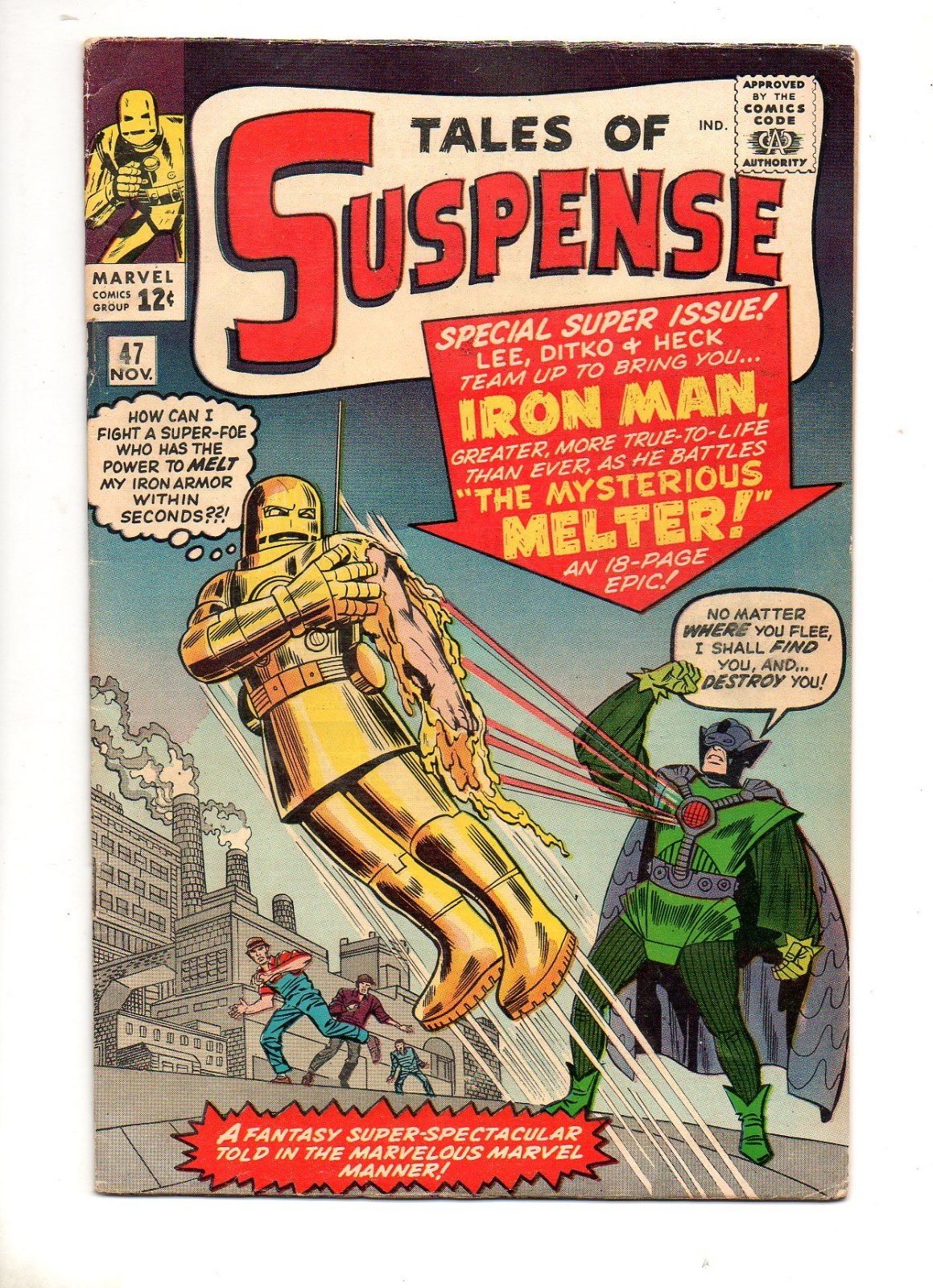 Tales of Suspense #47 VERY FINE- 8.0/7.5 1ST APP MELTER EARLY IRON