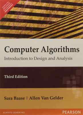 Computer Algorithms: Introduction  Design 3rded INTL ED ''Free Ship from USA''