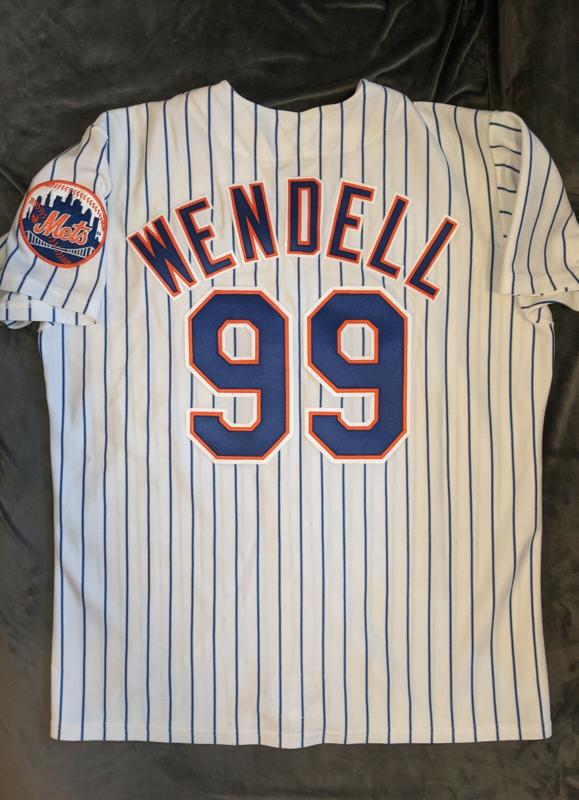 TURK WENDELL AUTHENTIC Team Issued AIS NEW YORK METS Pinstripe