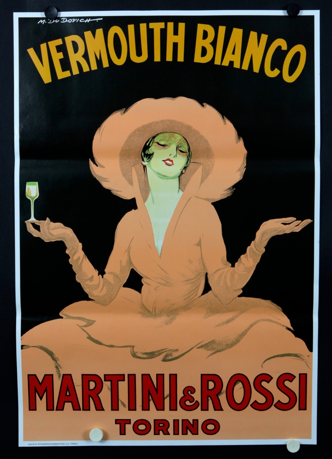 M.Dudovich - Vermouth Bianco - Italian Vintage - 1980's - Offset