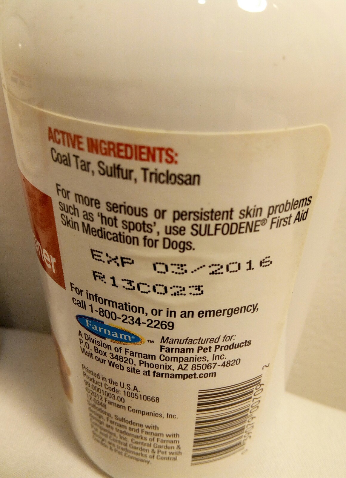 X3 Sulfodene Medicated Shampoo & Conditioner for Dogs Stops Itching Expired 3/16