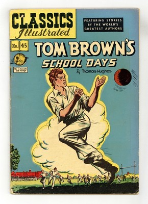 Classics Illustrated 045 Tom Brown's School Days #2 VG 4.0 1948 Low Grade
