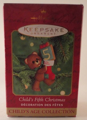 Hallmark Keepsake 1999 Child's Fifth Christmas Age Collection Ornament