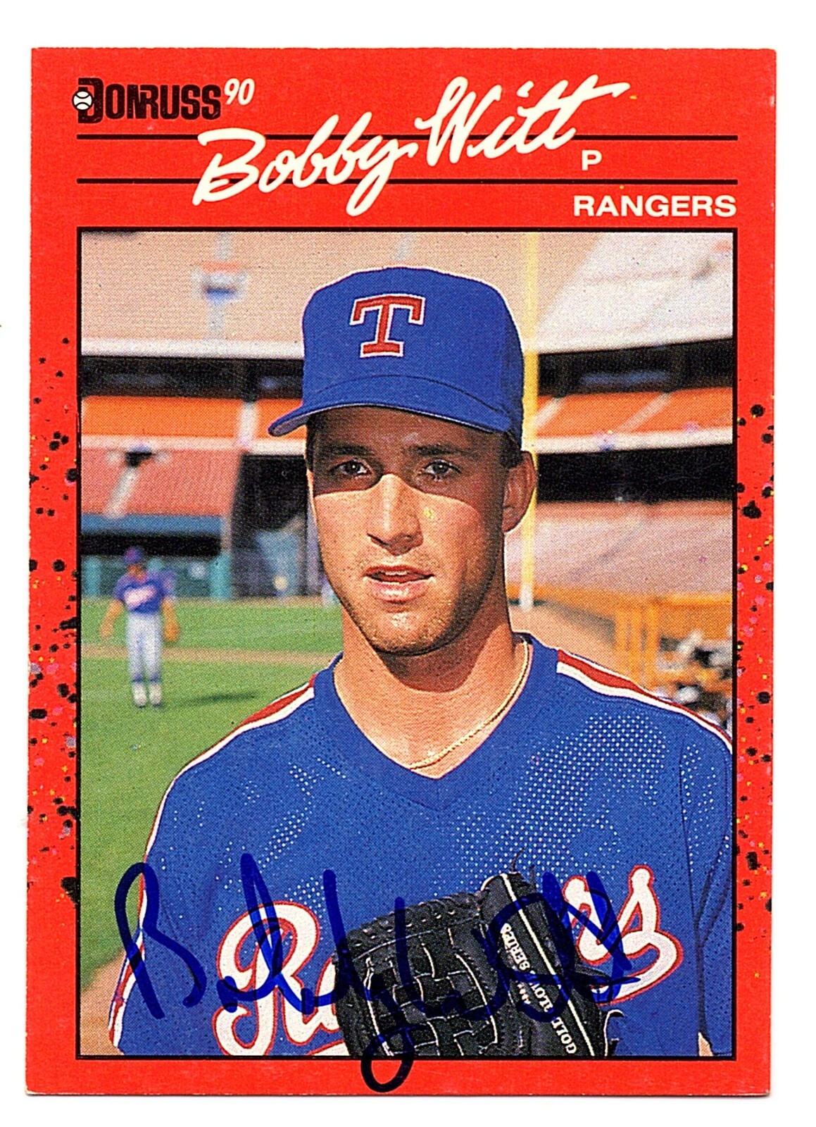 Bobby Witt Autograph On A 1990 Donruss - Texas Rangers