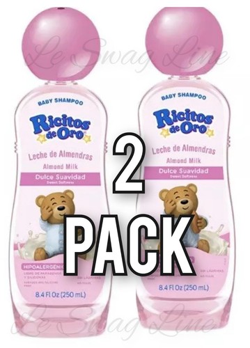 2 Pck Shampoo Leche de Almendras Ricitos de Oro