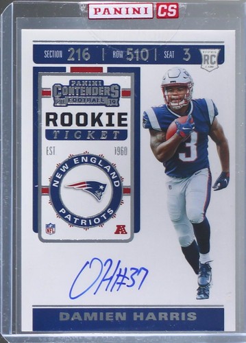 2019 Panini Contenders Damien Harris #112