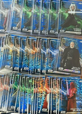 2024 Topps Chrome Star Wars Blue Pulsar Red Raywave You Pick Complete Your Set