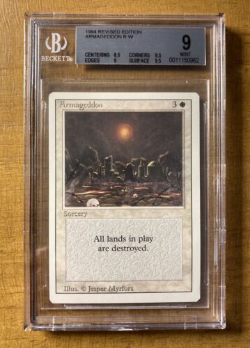 MTG✨ARMAGEDDON✨ Revised Edition BGS 9 MINT RARE Sorcery MTG✨ARMAGEDDON✨ Revised Edition BGS 9 MINT RARE Sorcery