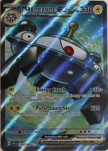 【みっちょん】ネイビー、パープル、薄いオレンジ、ワインレッド Pokemon : SV SCARLET & VIOLET MAGNEZONE ex 226/198 FULL ART