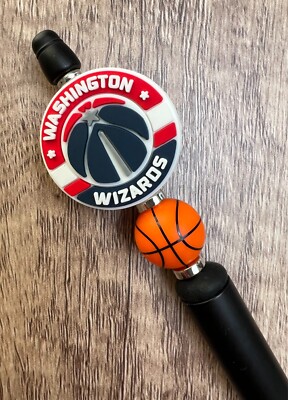 Basketball pen! Custom beaded pen. Gifts, basket filler, collect!!