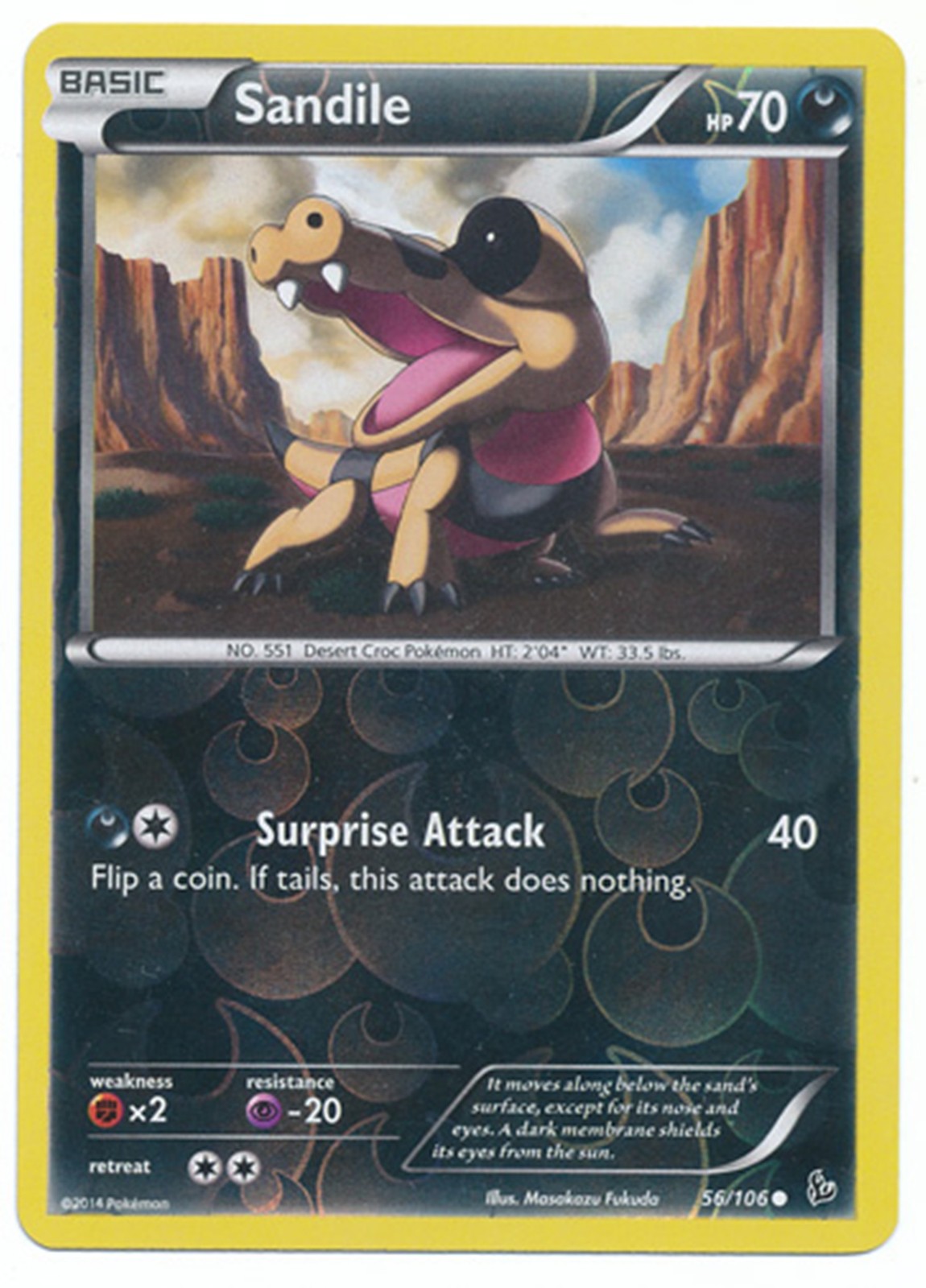 Sandile 56/106 XY Flashfire REVERSE HOLO PERFECT MINT Sandile 56/106 XY Flashfire REVERSE HOLO PERFECT MINT