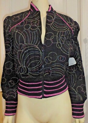 ANGIE Women's Zip-up Jacket WB23, Multicolor, Size Small, NWT