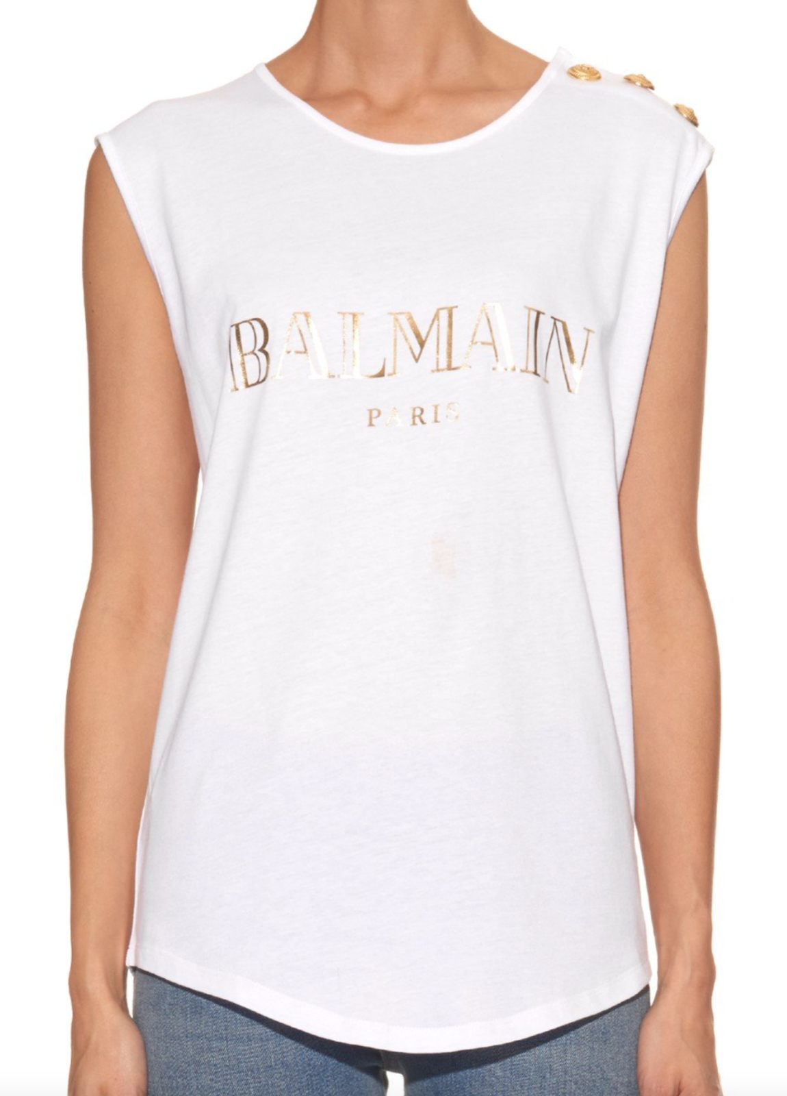 Balmain Paris tank top white - Women | BALMAIN