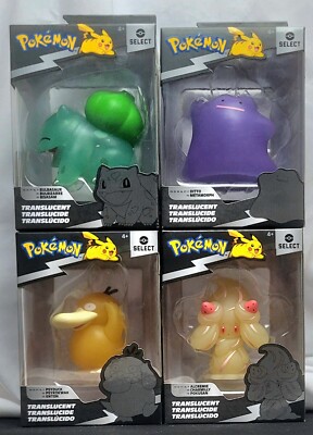 ×4 LOT Pokémon Select Translucent SERIES 4 Figures Complete Set 2024 Psyduck