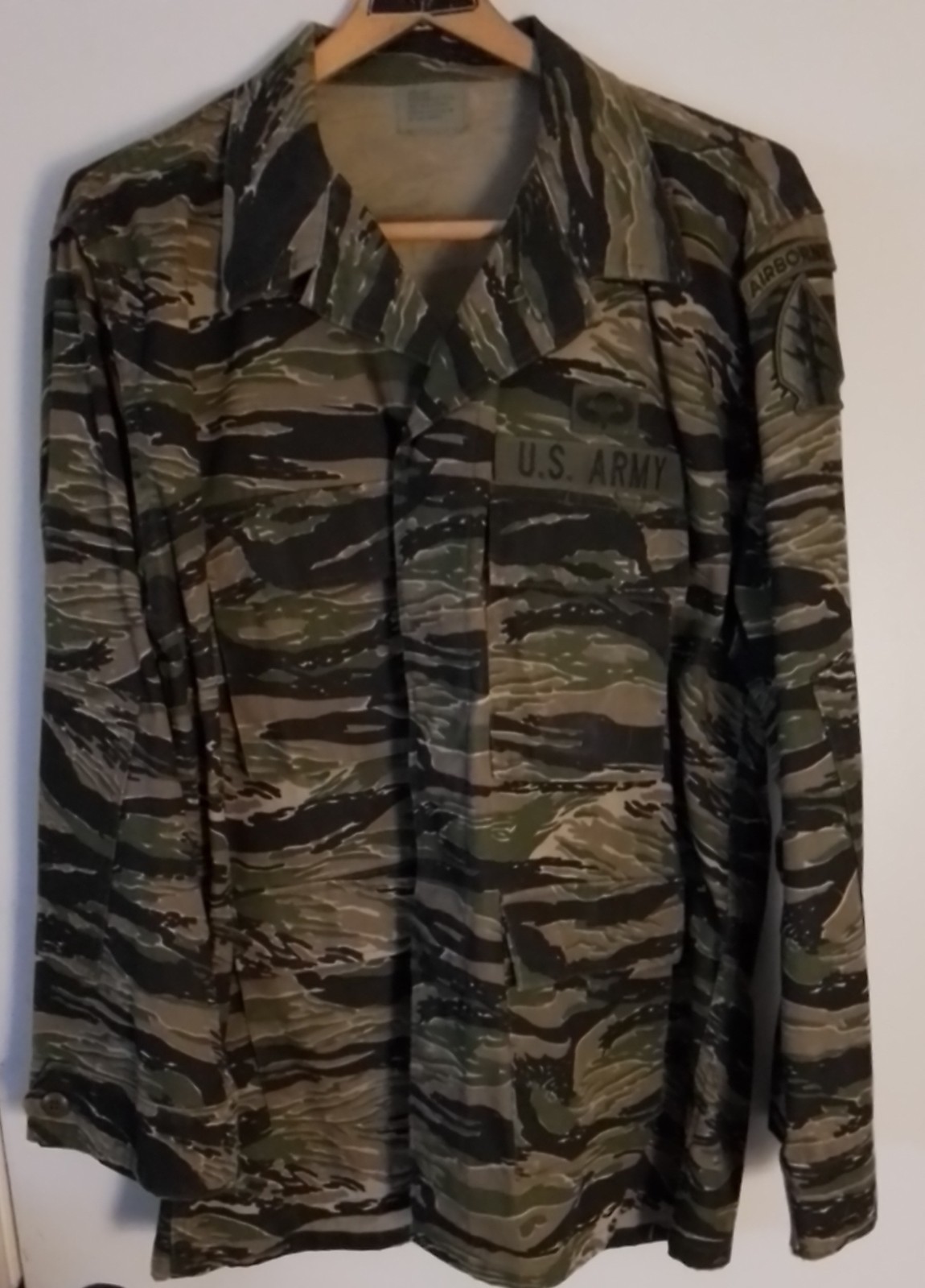 U.S. Special Forces Tiger Stripe Jacket - Large Long - Size