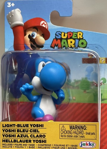 アスターペトゥン　Yoshi. JAKKS PACIFIC WORLD OF NINTENDO SUPER MARIO 2022 LIGHT-BLUE