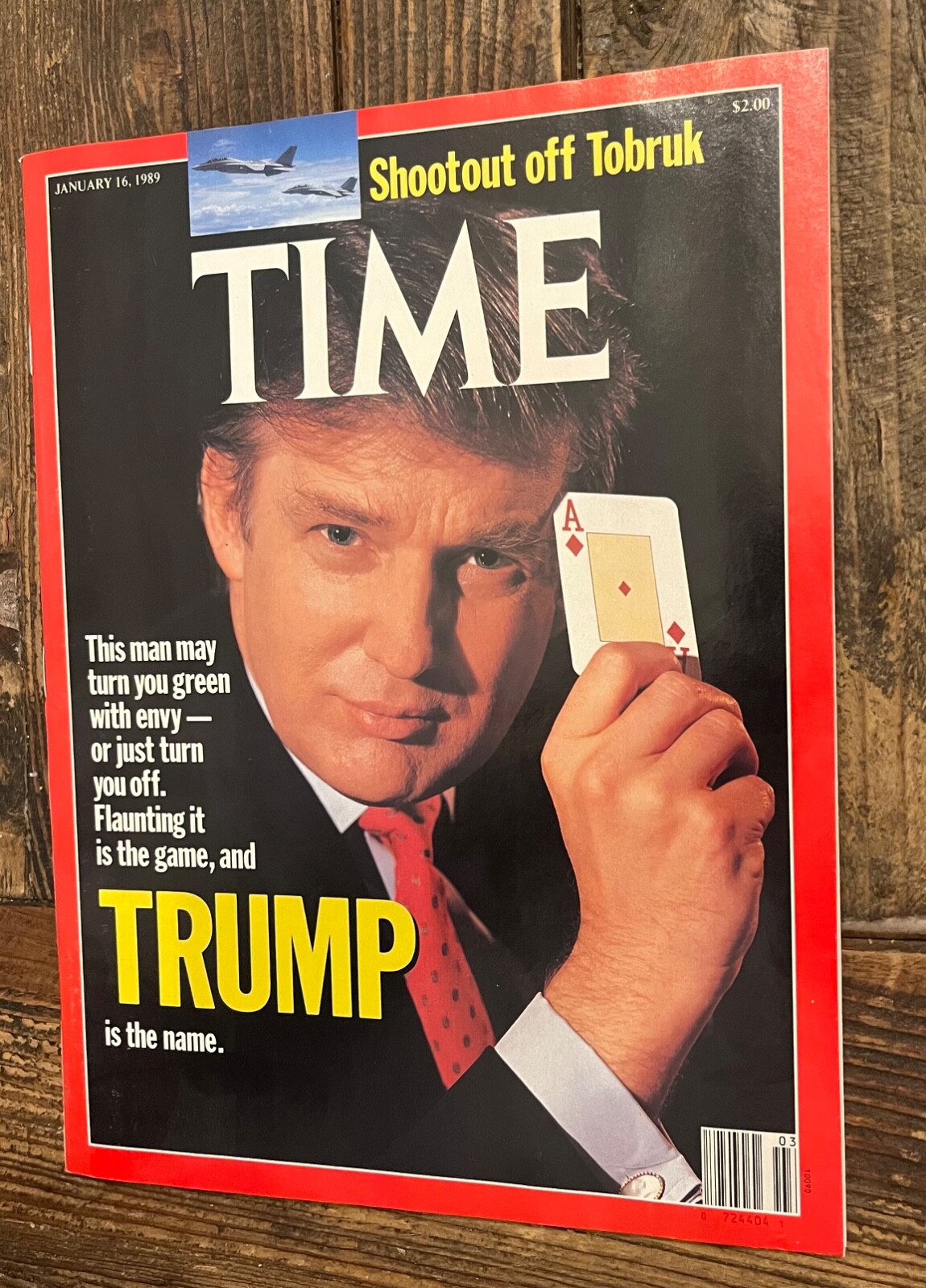 洋書 GET TRUMP TIME Magazine Jan 16, 1989 Donald Trump NO ADDRESS LABEL | eBay