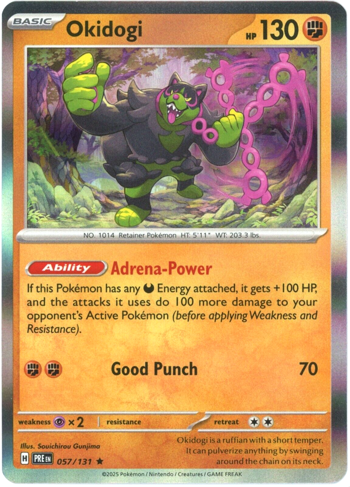 Okidogi (Holo) - 057/131 - Pokemon - Prismatic Evolutions | eBay