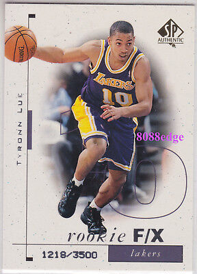 1998-99 SP AUTHENTIC ROOKIE CARD #111: TYRONN LUE #/3500 LAKERS RC/CAVS COACH. rookie card picture