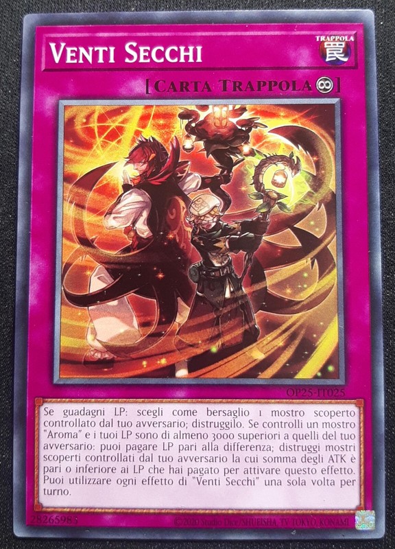 Venti Secchi In Italiano Op25-It025 Comune Yugioh