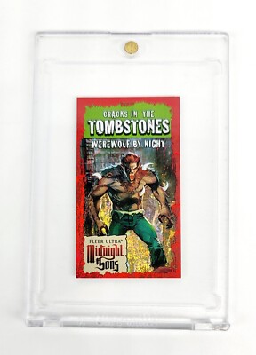 RED #/100 2022 Ultra Midnight Sons Cracks In The Tombstones WEREWOLF BY NIGHT SP