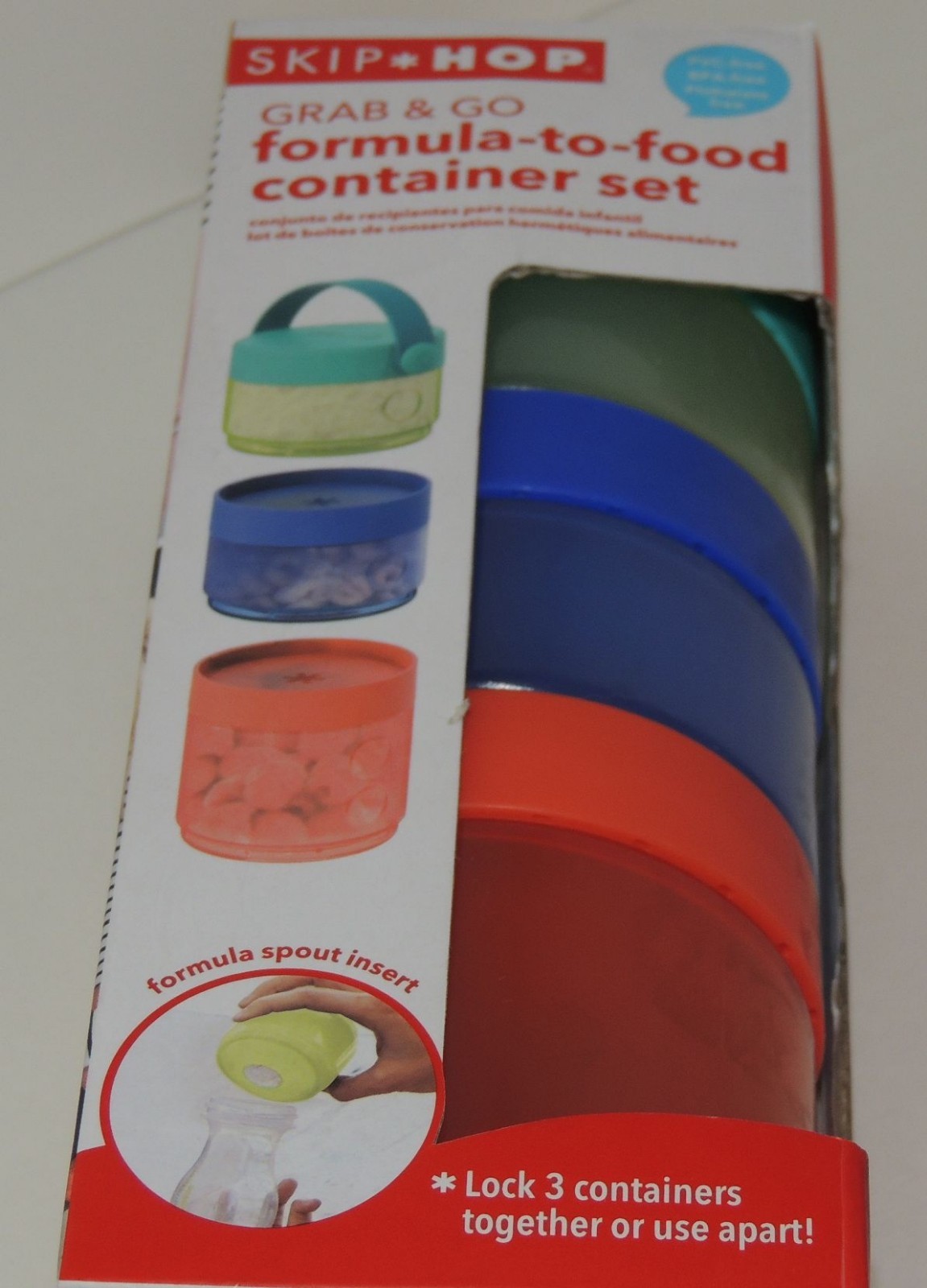 NEW Skip Hop Grab & Go Formula to Food Container 7 pc Set