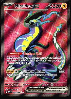 ひゃくえむ Vol.1 Miraidon ex Scarlet & Violet Base Set #227/198 Ultra Rare Pokemon